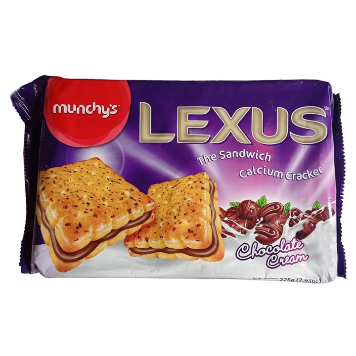 بیسکویت کرمدار شکلاتی لکسوس مانچیز - 225 گرم